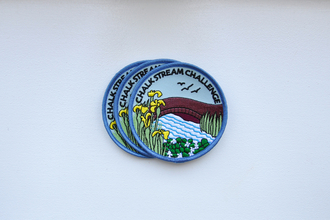 Chalk Stream Challenge fabric badges