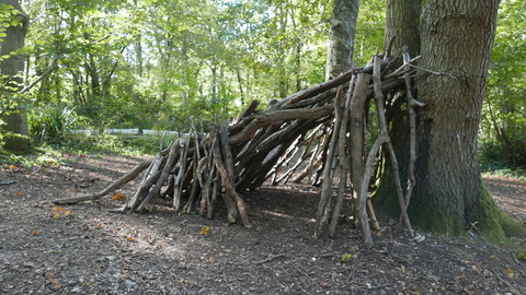 Den building at Swanwick Lakes