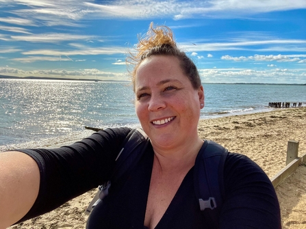 Sonya Dibbin at Lepe beach