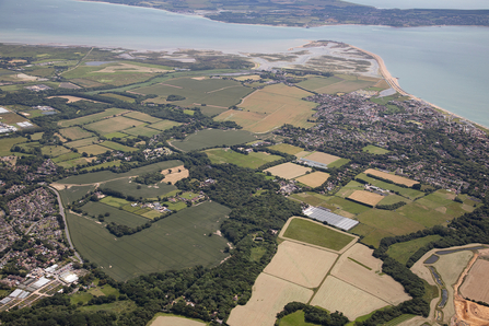 Aerial image of Keyhaven and the surrounding area