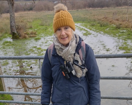 Anne Ardill - lookering volunteer work on Winnall Moors nature reserve in Winchester