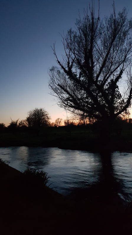 Sunset over the Upper Test in Whitchurch © Amanda Kane-Smith