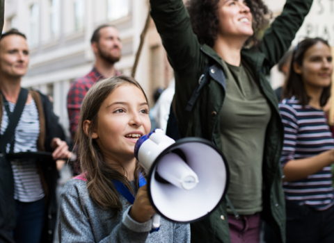 people protesting 