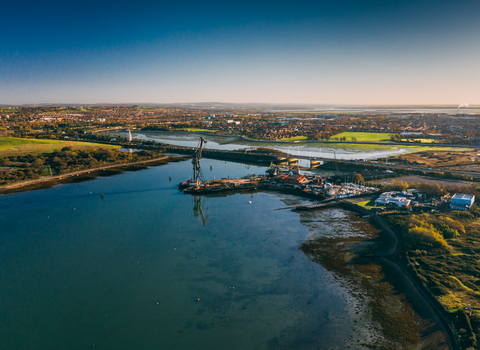 Aerial view of Tipner West